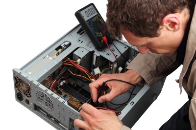 professional repairing a PC